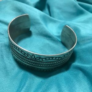 David taliman Navajo Sterling silver bracelet